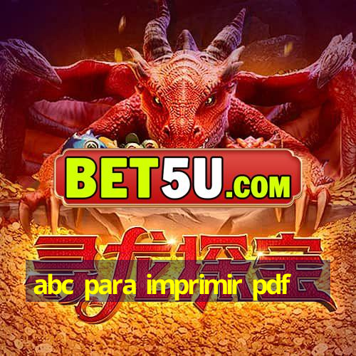 abc para imprimir pdf